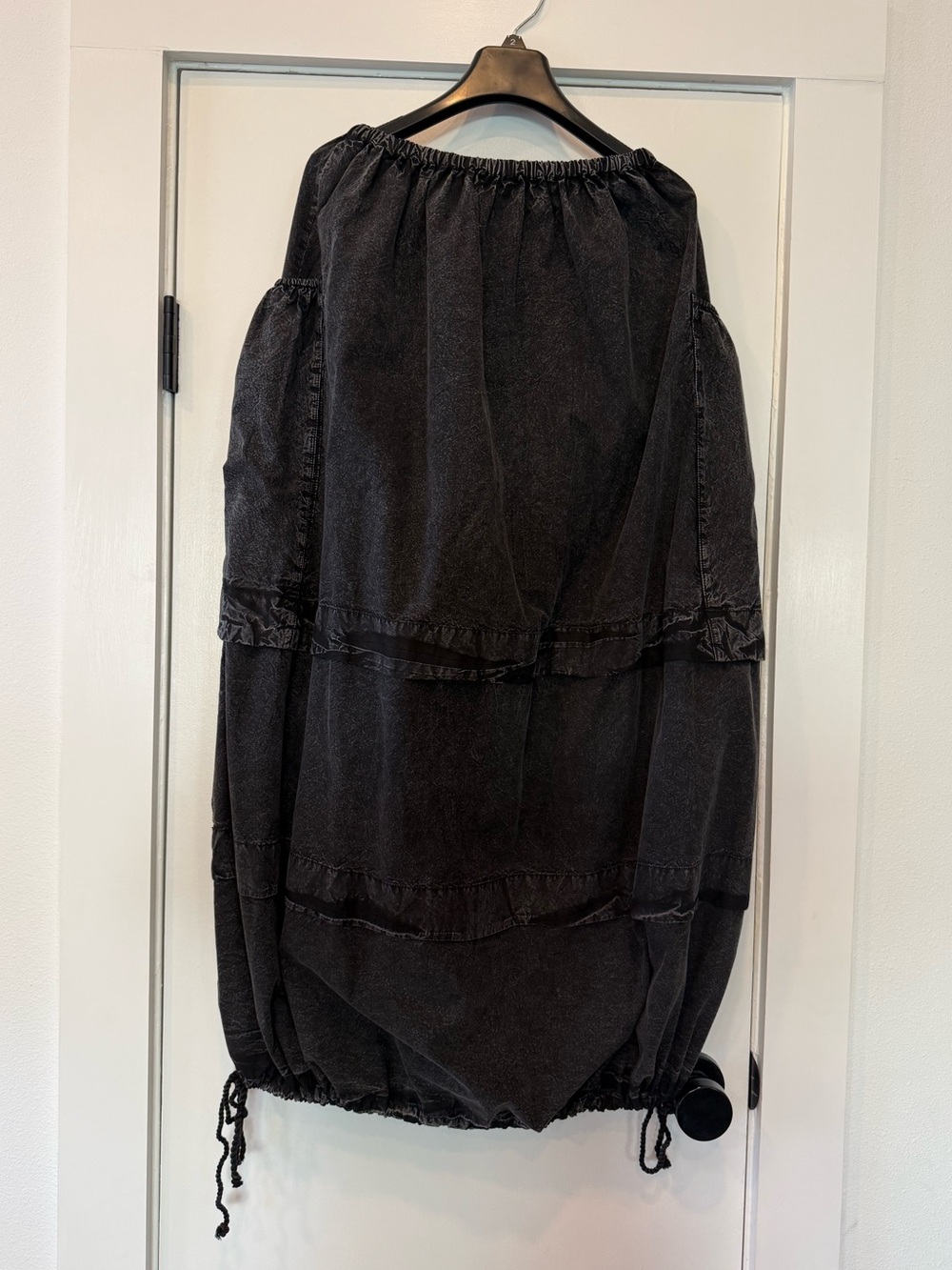 FREE PEOPLE Eloise Black Women's Parachute Maxi Skirt, XS (Will fit Small/Med) - Picture 12 of 15
